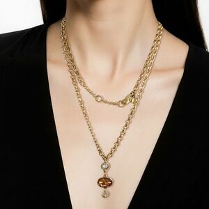 Dana Buchman Gold Double Chain Necklace